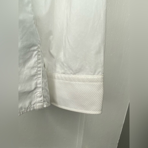 BALMAIN Wing-Collared Oxford Classic White Tuxedo Shirt - Picture 5 of 15